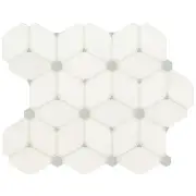 MSI SMOT-POL10MM Bianco Dolomite - 11" x 13" Rectangle Geometric - Cecily Grigio