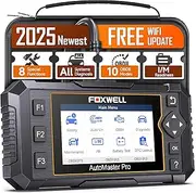 FOXWELL OBD2 Scanner NT624 Elite All System 8 Reset Car Scanner ABS/SAS/TPS/Oil/EPB/BRT Code Reader WiFi Lifetime Update Diagnostic Tool for All Vehicles with Battery Test