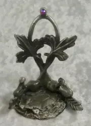 Heart and Sphere Pewter Stand
