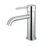AQUAPERLA LUCID PIN Round Chrome Basin Mixer Tap