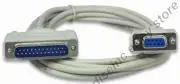 Lot10 10ft long DB9pin Female~DB25 Male Straight Through RS232serial/Modem Cable