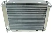 3 ROW Aluminum Radiator + Fan Compatible For Ford Mustang GT GL SVT Cobra 5.0 Windsor V8 302 Engine 1979-1993 MT(Radiator And 2 Fan)