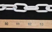 WHITE 6mm PLASTIC CHAIN 10' LENGTH BIRD PARROT TOYS CROWD CONTROL