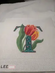 Letter " T " by Lee Hand-Painted NP Canvas