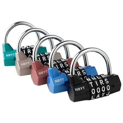 4-Digit Combination Password Lock Padlock Metal Waterproof for Suitcase Gym