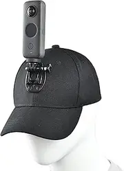 Fotoleey Sports Camera Cap for GoPro Hero 13/12/11, Osmo Action 5/4, Insta 360 GO 3 + More - Mount for Outdoor, Hiking, Cycling