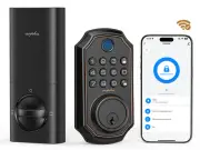 ARPHA WiFi Electronic Fingerprint Smart Door Lock Keyless Keypad Deadbolt APP