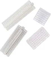 Miniature Building Decor 4pcs DIY Table Models Miniature Plastic Buildings High-Rise Architectural Models for Craft
