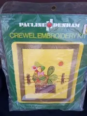 Vintage Pauline Denham Crewel Embroidery Kit 1974 6067 Knitting Hen