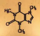 3d Printed Caffeine Molecule Wall Decoration