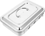 Mikinona Tray with Lid Durable and Elegant Sterilizer Box for High Temperature Design for Makeup Tools and Accessories