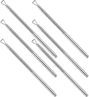 LALADEFIEE 6pc Manicure Tool Set Stainless Steel Nail Tools for Gel Nail Removal Cuticle Pusher