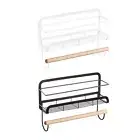 Wall Mounted Spice Rack Seasoning Storage Container for Home Use Fridge Door
