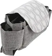Kisangel 2 Pcs Stroller Car Bag Bassinet Stroller Baby Stroller Bag Cradle Storage Bag Diaper Organizer Bag Polyester Black Storage Accessory Bag Stroller Phone Bag