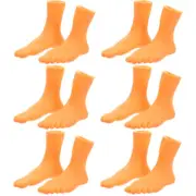 6 Pairs Finger Puppet Set Toys Toe Cover Toddler Novelty Feet Foot Puppets