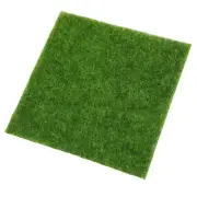 Artificial Grass Mat False White Hair Moss Small Square Turf