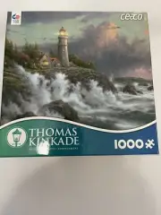 Thomas Kinkade Lighthouse Jigsaw Puzzle 1000 Pieces Unopened Box Lighthouse