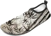[BTCOWZRV] Water Shoes for Women Men Tree Image Chinese Calligraphy Water Sports Shoes Slip-on Breathable Lightweight Athletic Aqua Sock