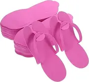 EXAOMBLE Disposable Eva Slippers for Indoor Spa Shoes Comfortable Slip Design for Home Travel and Nail Salons Space Saving Design