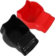 2pcs Battery Connector off Auto Battery Post Terminals Post Adapters Insulated Panel Wiring Disconnect Pile Thru Top Post Battery Terminal Isolator Monitor Block Crimp Extenders Pp