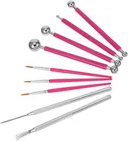Angoily Double-Ended Sculpting Tools for Air Dry Clay Pottery Kit Polymer Nail Tools Modeling Dotting