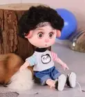 Mini Lucky Pig Doll with Clothes Sneakers Black Hair Fashion BJD Joint Body Toys