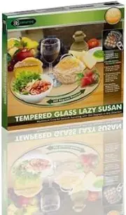 Lazy Susan Tempered Glass Clear 35 cm