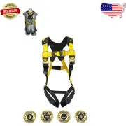Durable Series 3 Fall Protection Harness in Yellow/Black - ANSI & OSHA Compliant