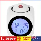Creative Projection Clock LED Electronic Alarm Clock for Home Decoration (White)