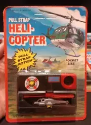 1 New Vintage Copy Of Pocket Power Thunder Blade Helicopter Pull Cord. New