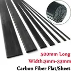 10X 500mm Carbon Fiber Flat Strip Square Sheet Bar Plate For RC Airplane Parts