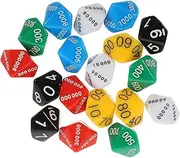 CIYODO 18pcs Funny Multi Sided Game Dice Premium Plastic Board Game Accessories for Parties Family Gatherings and Educational Play