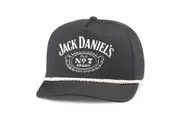 Jack Daniel's No 7. Logo Mesh Back Snapback Rope Hat