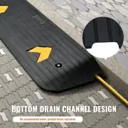 Rubber Threshold Ramp 2.5cm Rise NonSlip For Wheelchair Curb Ramp 15 Ton