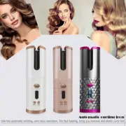 Hair Curler LCD Cordless Auto Rotating Waver Curling Iron Ceramic Wireless AU