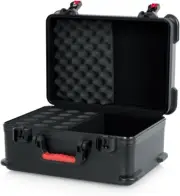 Gator Cases GTSA-MIC15 Molded Flight Case to Hold Up to (15) Wired Microphones