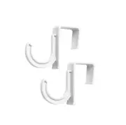 Whitmor 6387-2701 Ironing Board Hooks, White, Set of 2