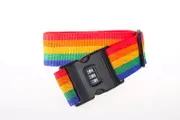 Secure Luggage Strap with Combination Lock Rainbow - Travel Accessories Australia