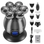 5 in 1 Electric Head Shaver for Bald Men 7D Floating Cutter Beard Trimmer Clippe