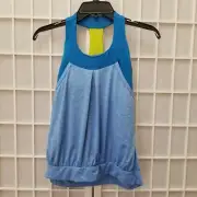 Moxie Cycling Century Layered Tank Jersey Women's Size Small Azure Blue NWT