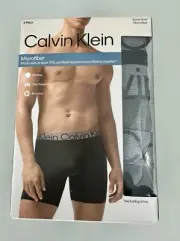Calvin Klein Men's Underwear Wicking BOXER BRIEF MICROFIBER 3 PACK L NWT