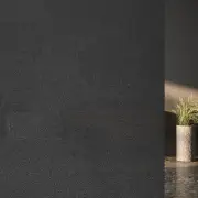 Privacy Window Film Frosted Glass Black Static Cling Heat 17.7x78.7"