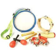 GP Percussion GPBXPD Beginner 6-Piece Educational Percussion Pack for Kids