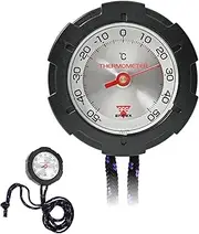 Thermo Max 50 Thermometer, High Precision, -50°C to +50°C, Japanese Sensor, No Batteries Required, Authentic Specifications, Accurate, Lightweight, Extremely Cold, Small, Compact, with Neck Strap