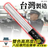 在飛比找PChome24h購物優惠-雙色高亮度LED六段爆閃多功能指揮棒(S-01X單支)