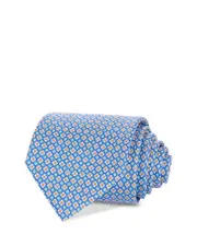 Ferragamo Silk Classic Floral Grid Tie