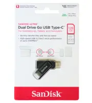 SanDisk Flash Memory Ultra Dual Drive Go 128GB Phone Tablet PC Mac 400 MB/S