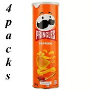 4 packs of PRINGLES potato chips 165 g (660 g) with paprika flavor