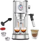 Espresso Machine 20 Bar with Auto Milk Frother, Professional Espresso Maker with