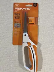 NEW FISKARS EASY ACTION SPRING DESIGN 8” SCISSORS SHEARS STAINLESS STEEL CRAFT